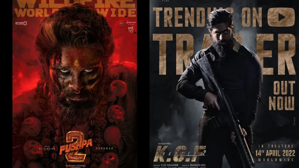 pushpa 2 vs kgf 2 movie poster